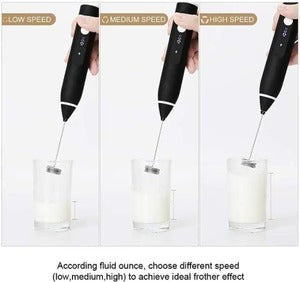 Electric Mikl/Coffe Frother With Dual Whisks