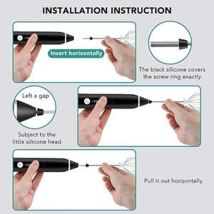 Electric Mikl/Coffe Frother With Dual Whisks